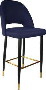 FL Semifreddo Fabric Upholstered Metal Leg Hospitality Bar Stool