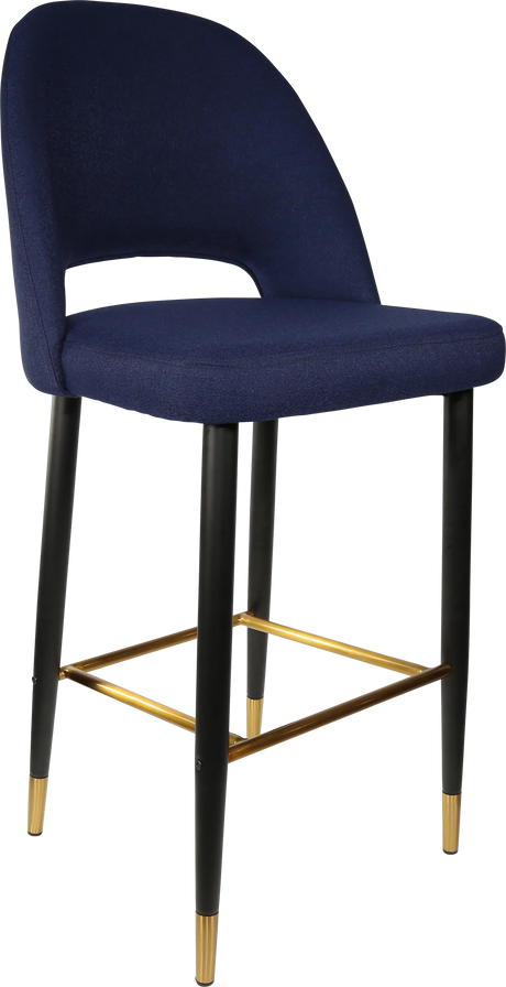 FL Semifreddo Fabric Upholstered Metal Leg Hospitality Bar Stool