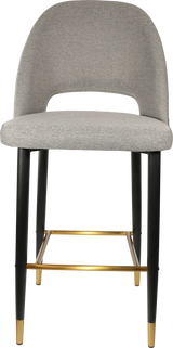 FL Semifreddo Fabric Upholstered Metal Leg Hospitality Bar Stool