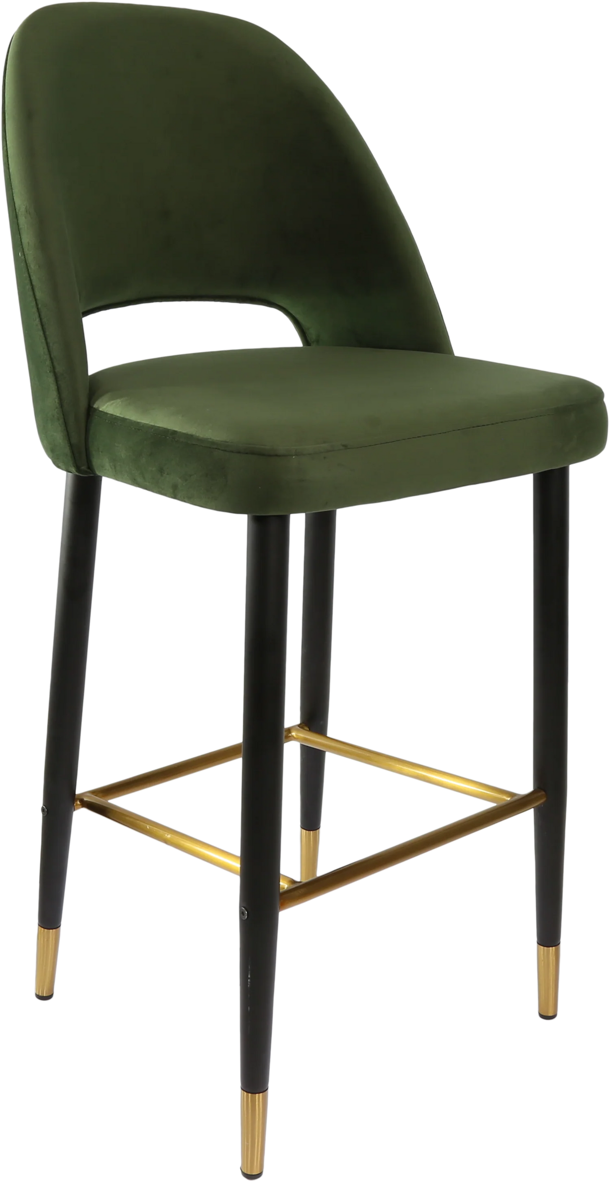 FL Semifreddo Velvet Upholstered Metal Leg Hospitality Bar Stool