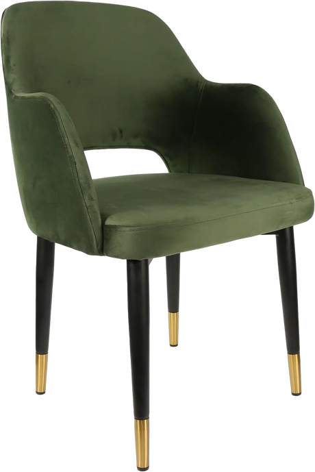 FL Sorbet Velvet Upholstered Metal Legs Hospitality Chair