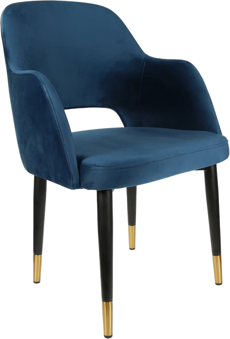 FL Sorbet Velvet Upholstered Metal Legs Hospitality Chair