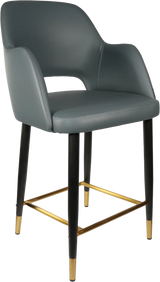 FL Sorbet Vinyl Upholstered Metal Leg Hospitality Counter Stool