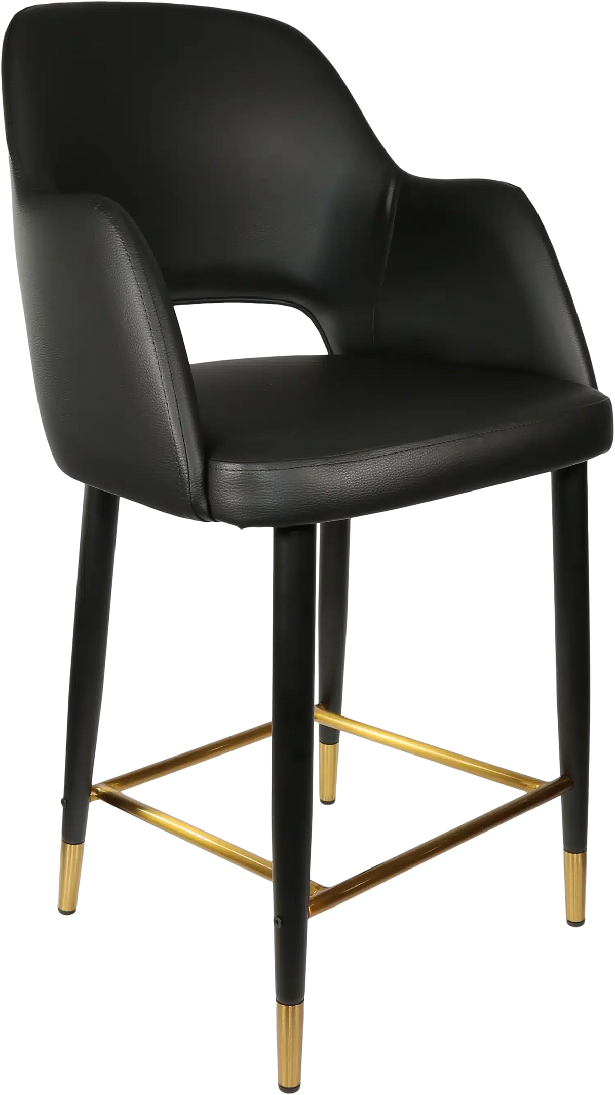 FL Sorbet Vinyl Upholstered Metal Leg Hospitality Counter Stool