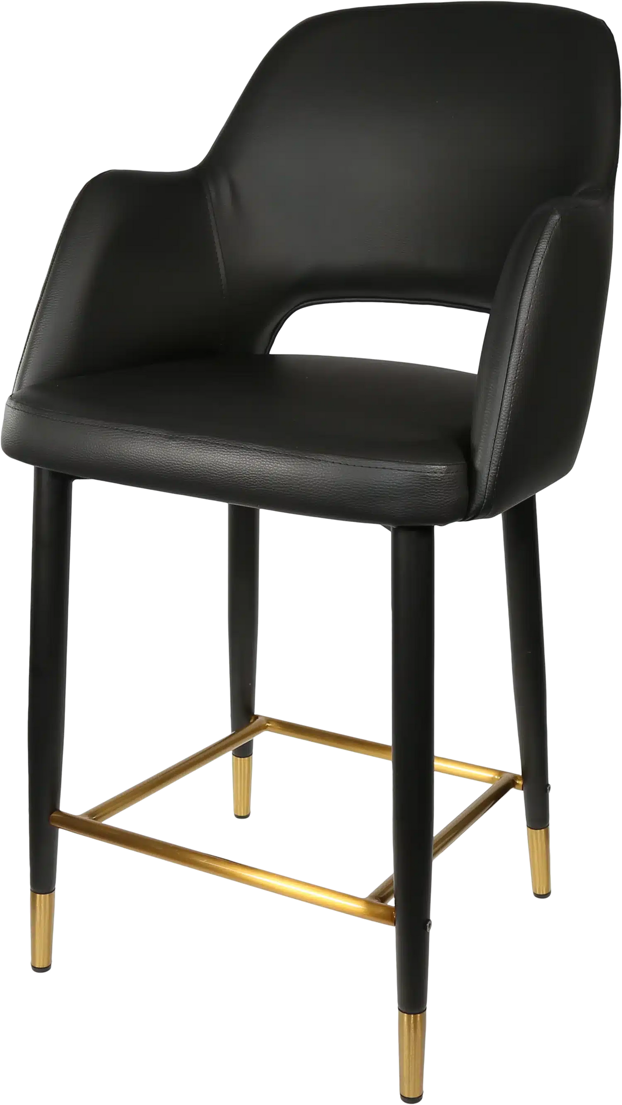 FL Sorbet Vinyl Upholstered Metal Leg Hospitality Counter Stool