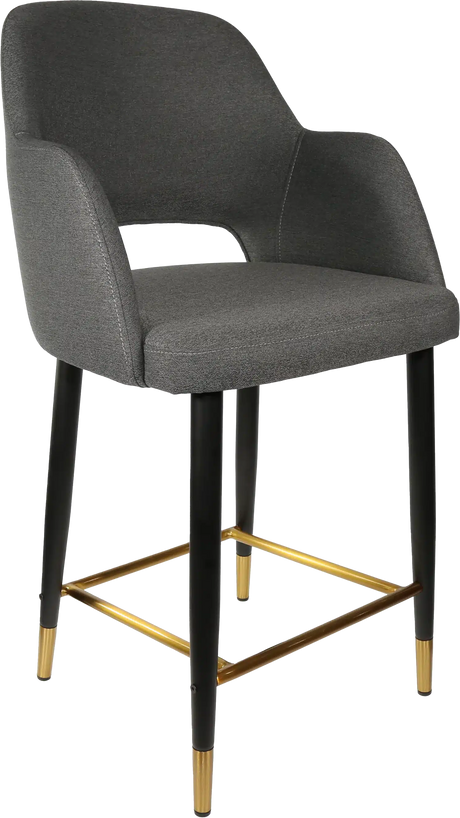 FL Sorbet Fabric Upholstered Metal Leg Hospitality Counter Stool