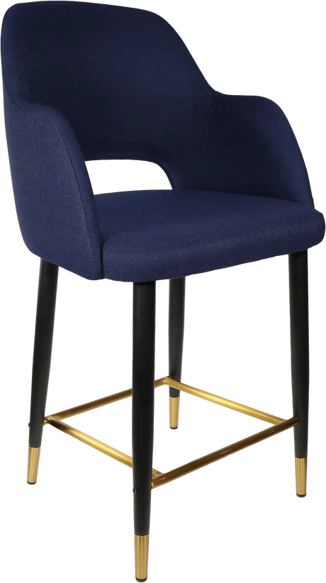 FL Sorbet Fabric Upholstered Metal Leg Hospitality Counter Stool