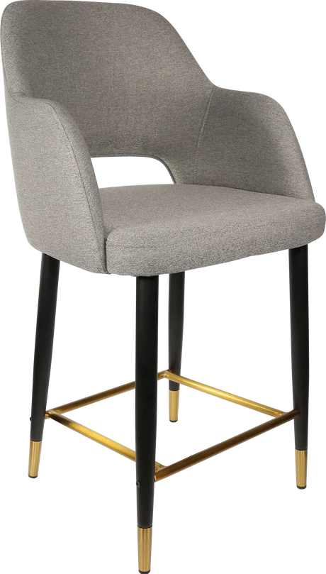 FL Sorbet Fabric Upholstered Metal Leg Hospitality Counter Stool