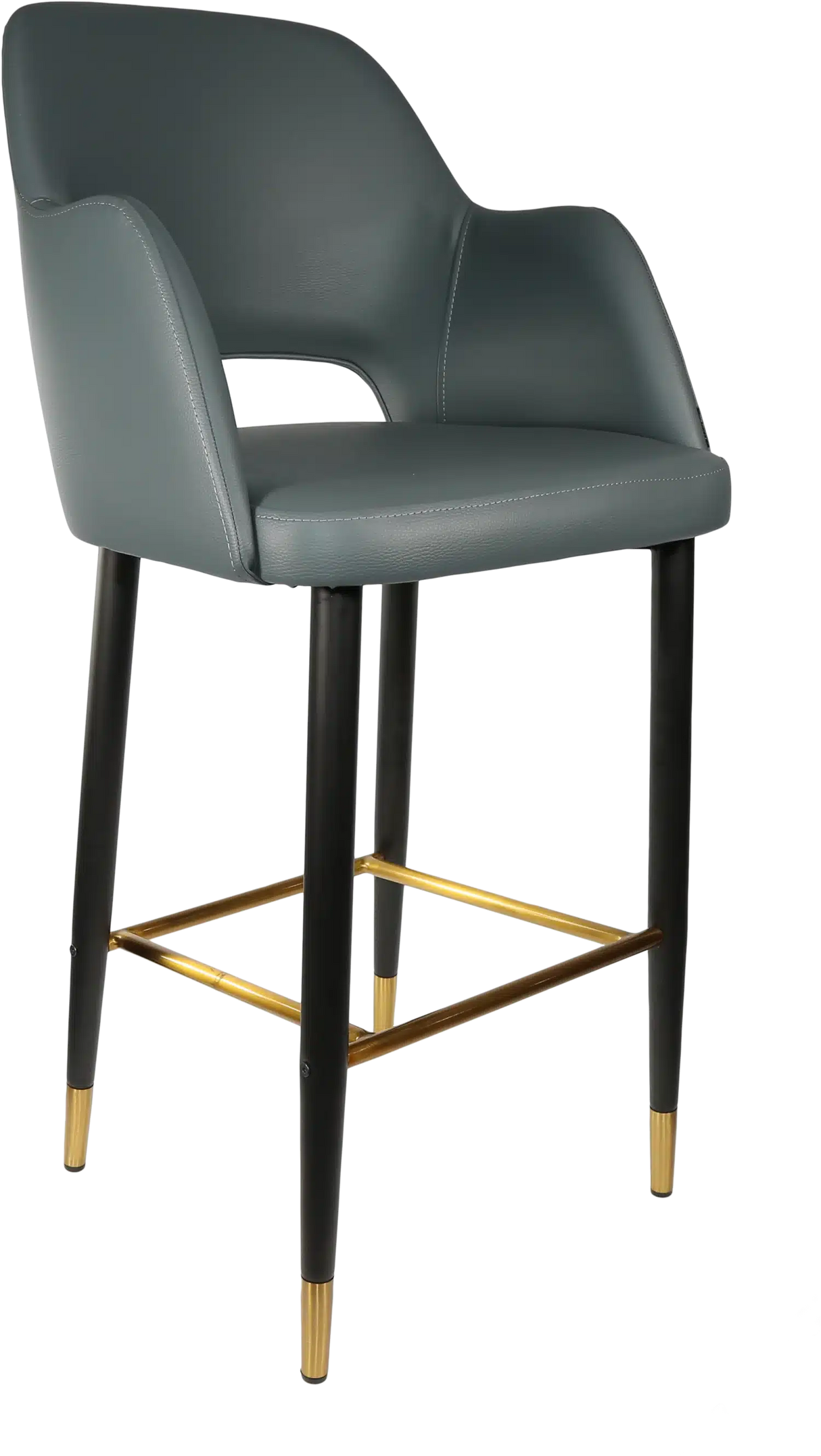 FL Sorbet Vinyl Upholstered Metal Leg Hospitality Barstool