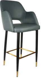 FL Sorbet Vinyl Upholstered Metal Leg Hospitality Barstool