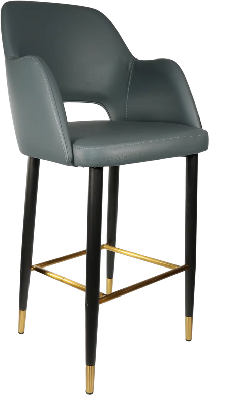 FL Sorbet Vinyl Upholstered Metal Leg Hospitality Barstool