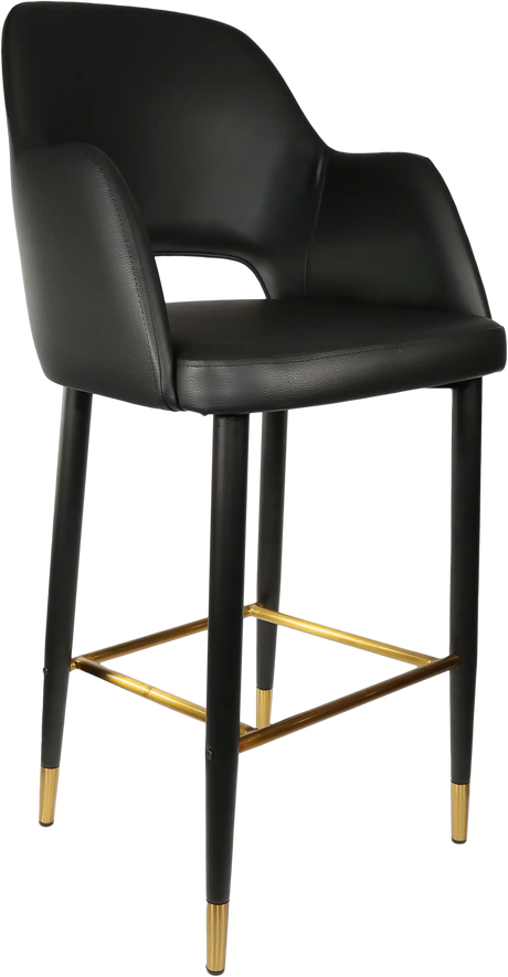 FL Sorbet Vinyl Upholstered Metal Leg Hospitality Barstool