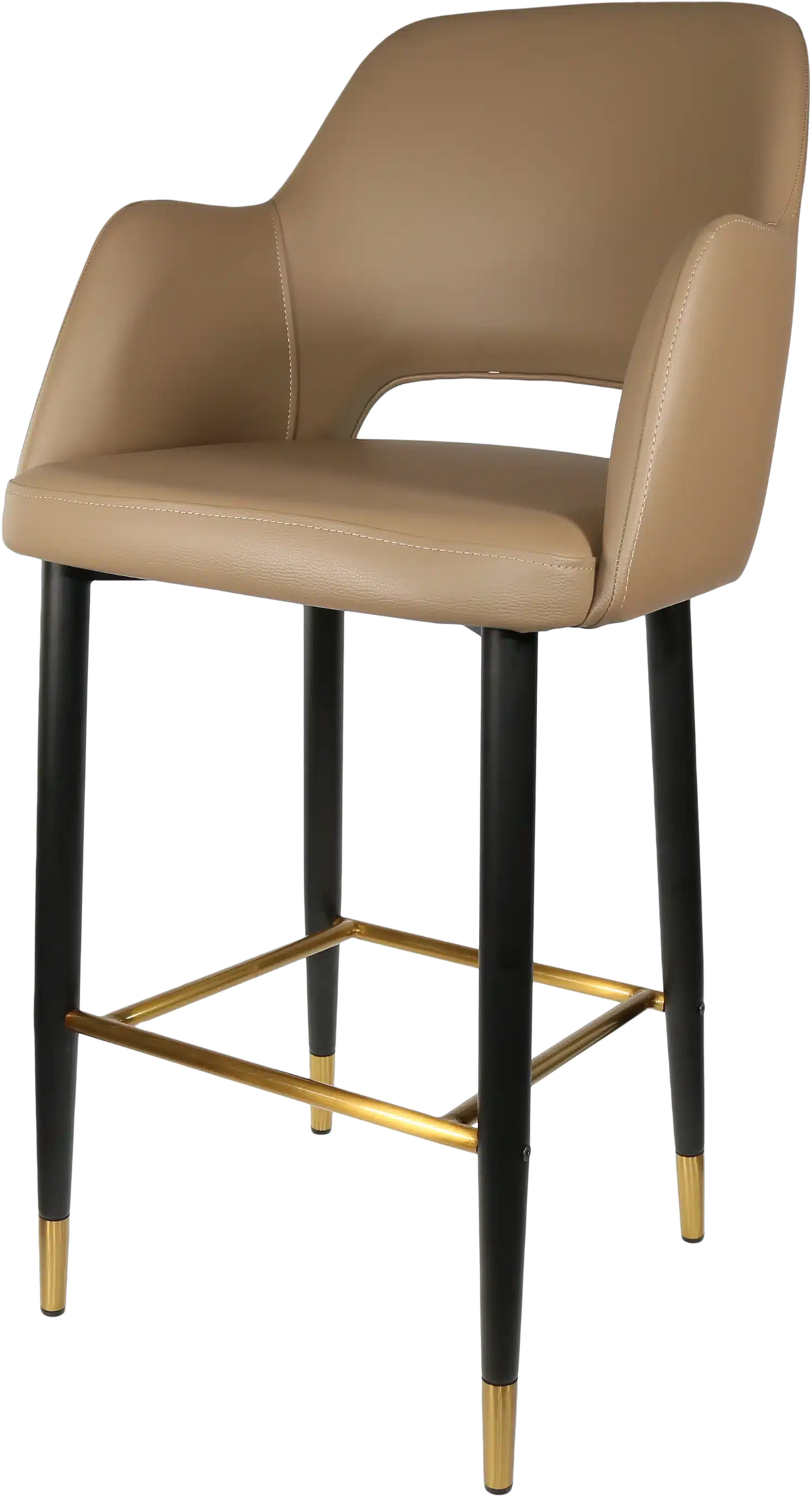 FL Sorbet Vinyl Upholstered Metal Leg Hospitality Barstool