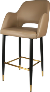 FL Sorbet Vinyl Upholstered Metal Leg Hospitality Barstool