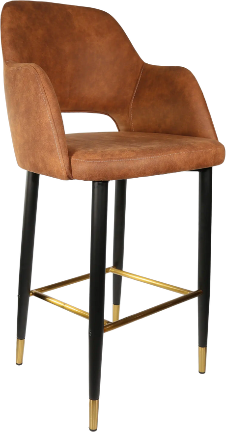 FL Sorbet Premium Vinyl Upholstered Metal Leg Hospitality Barstool