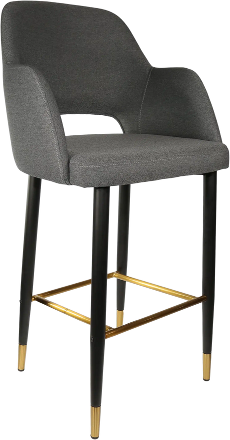 FL Sorbet Fabric Upholstered Metal Leg Hospitality Barstool