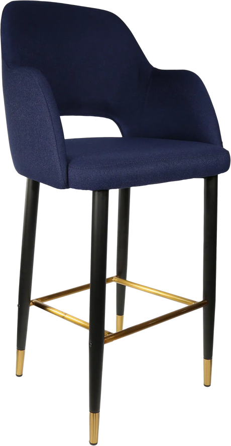 FL Sorbet Fabric Upholstered Metal Leg Hospitality Barstool