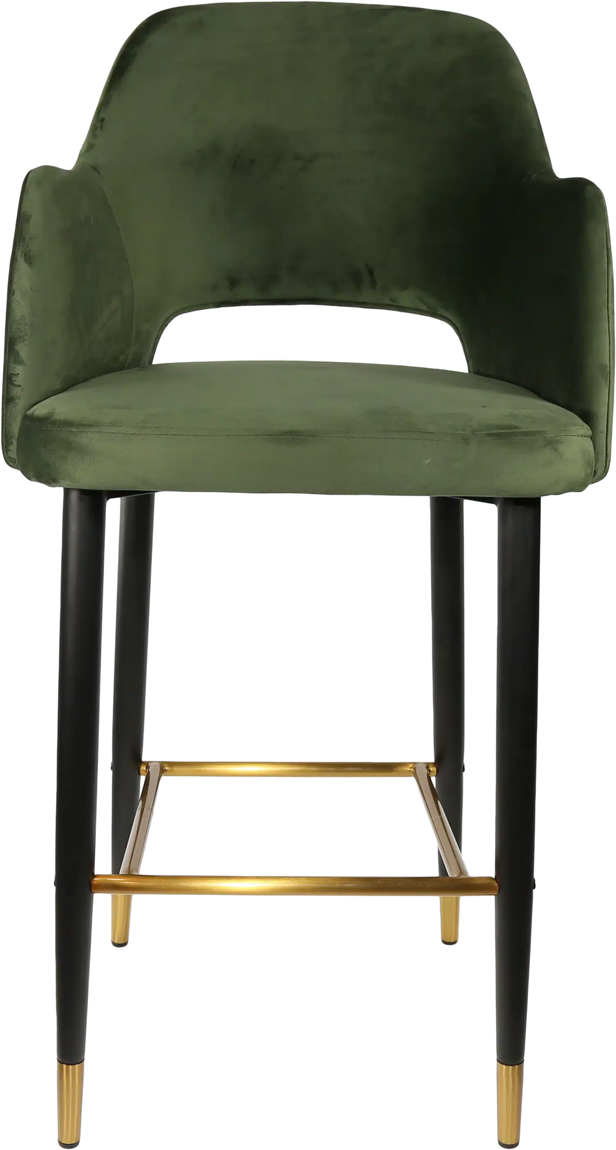 FL Sorbet Velvet Upholstered Metal Leg Hospitality Barstool