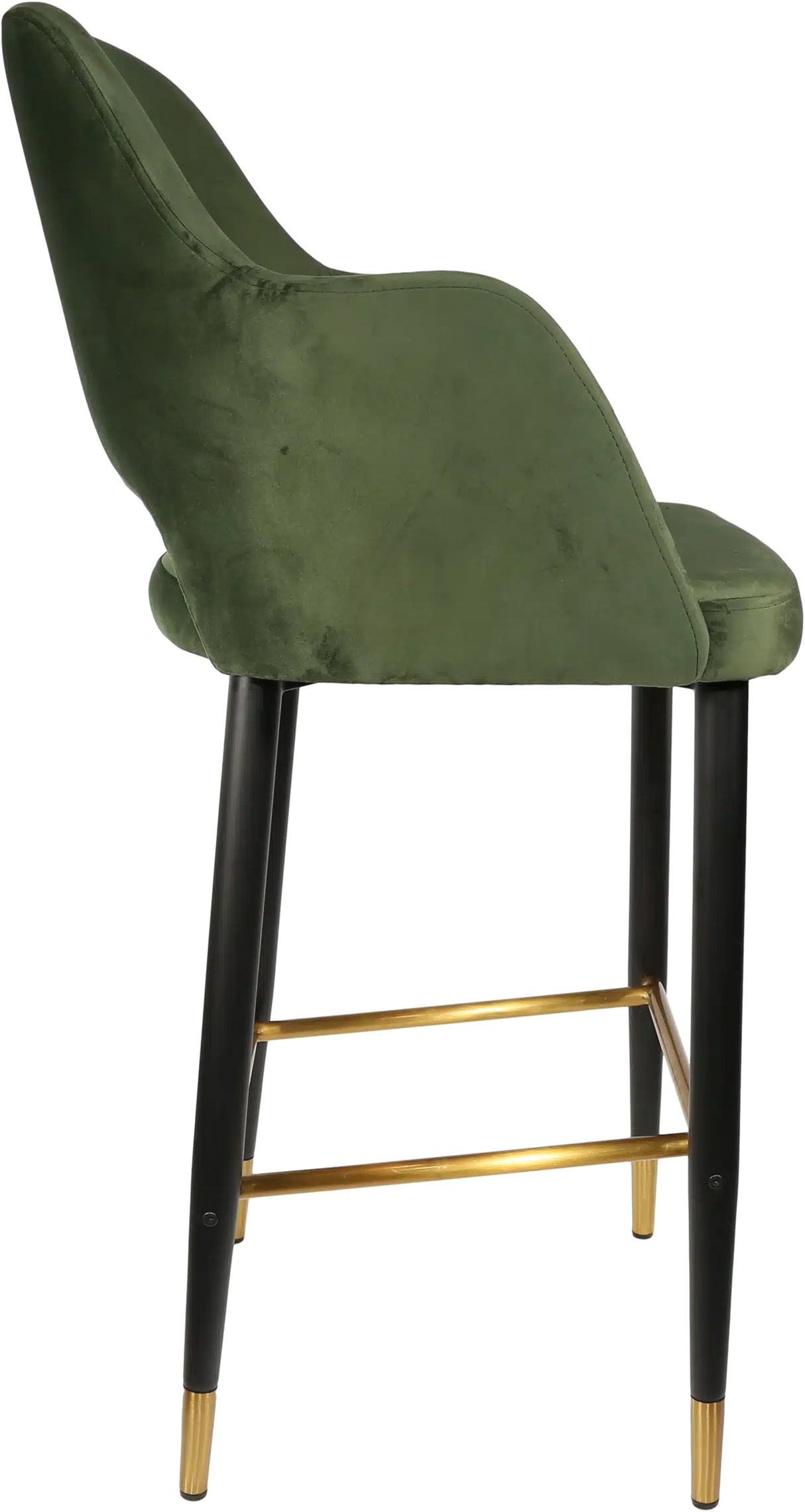 FL Sorbet Velvet Upholstered Metal Leg Hospitality Barstool