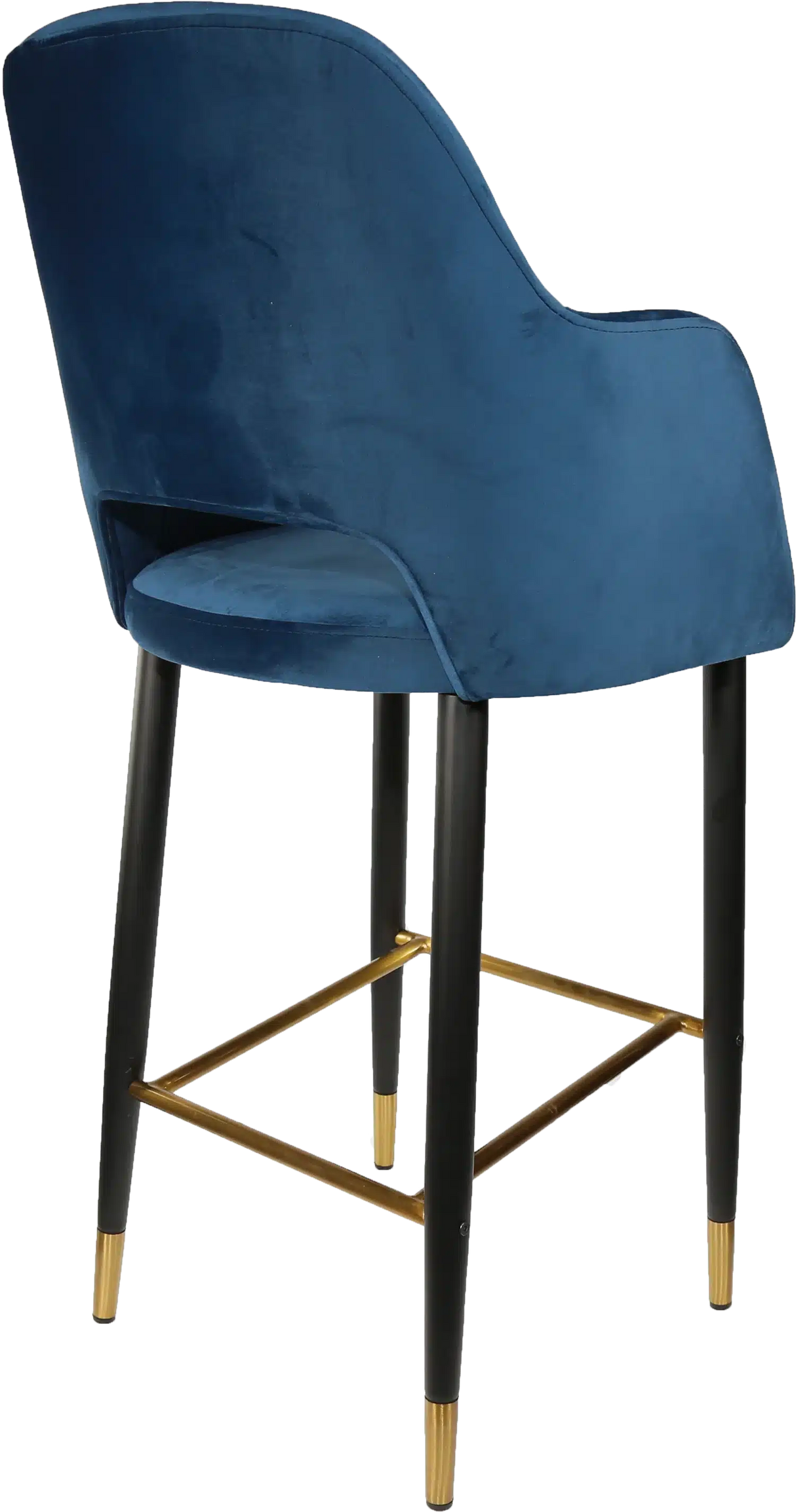 FL Sorbet Velvet Upholstered Metal Leg Hospitality Barstool