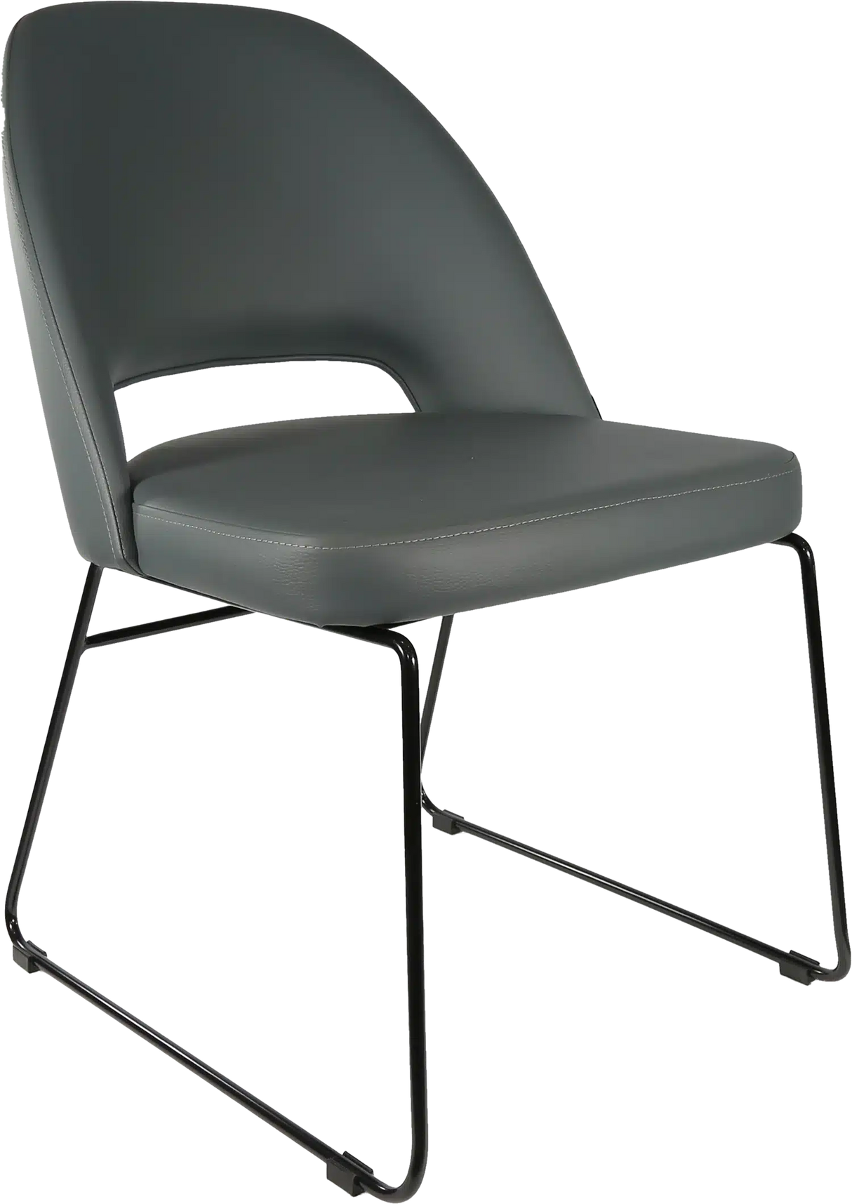 FL Semifreddo Vinyl Upholstered Sled Base Hospitality Chair