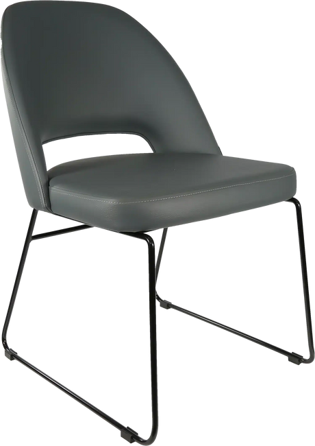 FL Semifreddo Vinyl Upholstered Sled Base Hospitality Chair