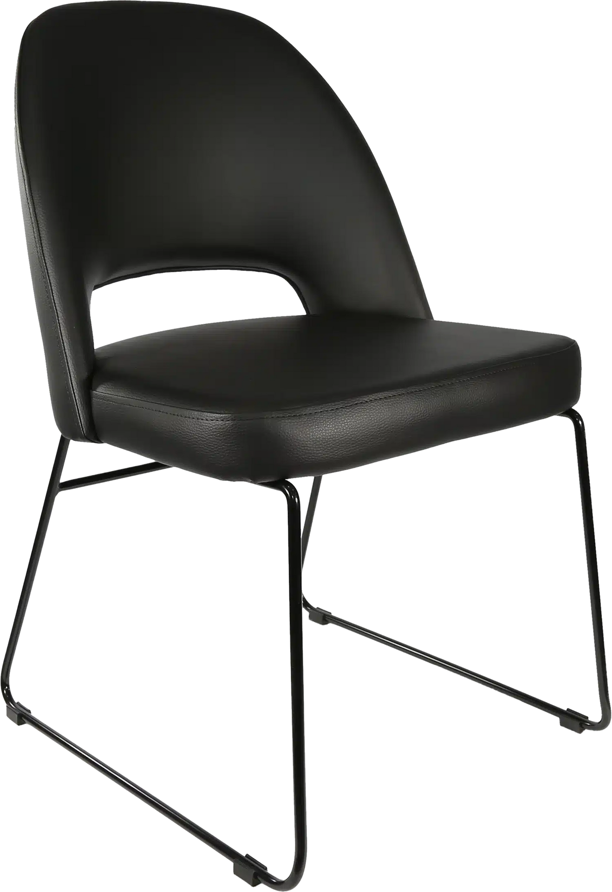 FL Semifreddo Vinyl Upholstered Sled Base Hospitality Chair