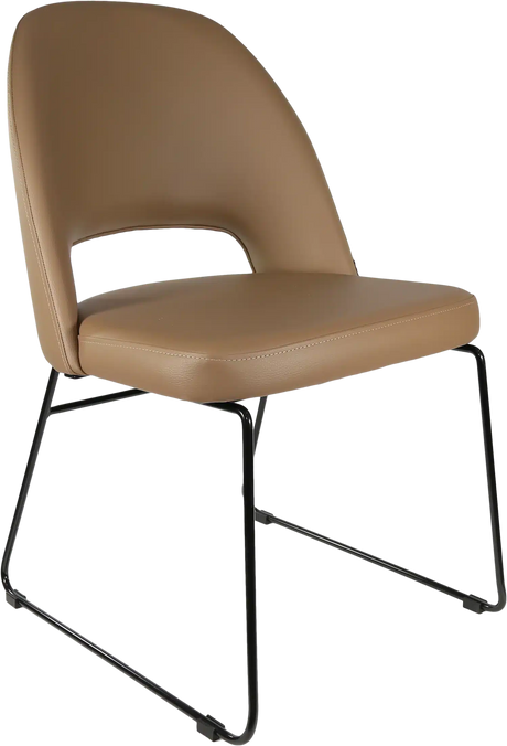 FL Semifreddo Vinyl Upholstered Sled Base Hospitality Chair