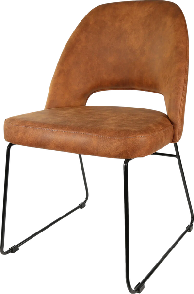 FL Semifreddo Premium Vinyl Upholstered Sled Base Hospitality Chair