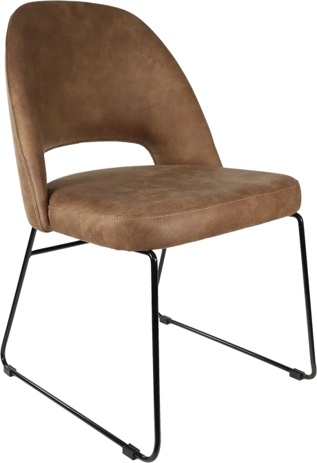 FL Semifreddo Premium Vinyl Upholstered Sled Base Hospitality Chair