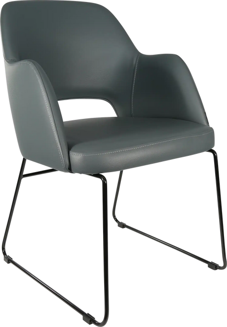 FL Sorbet Vinyl Upholstered Sled Base Hospitality Chair