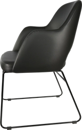 FL Sorbet Vinyl Upholstered Sled Base Hospitality Chair