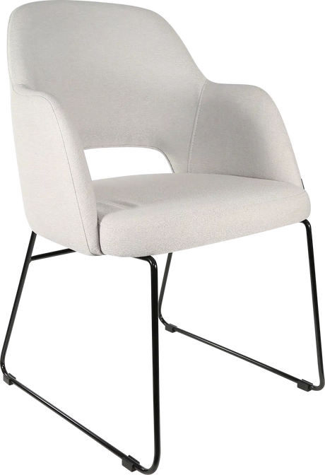 FL Sorbet Fabric Upholstered Sled Base Hospitality Chair