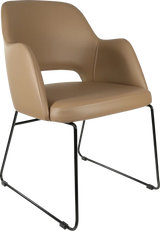 FL Sorbet Vinyl Upholstered Sled Base Hospitality Chair