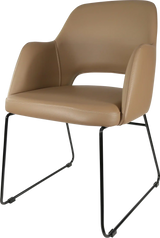 FL Sorbet Vinyl Upholstered Sled Base Hospitality Chair