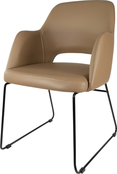 FL Sorbet Vinyl Upholstered Sled Base Hospitality Chair