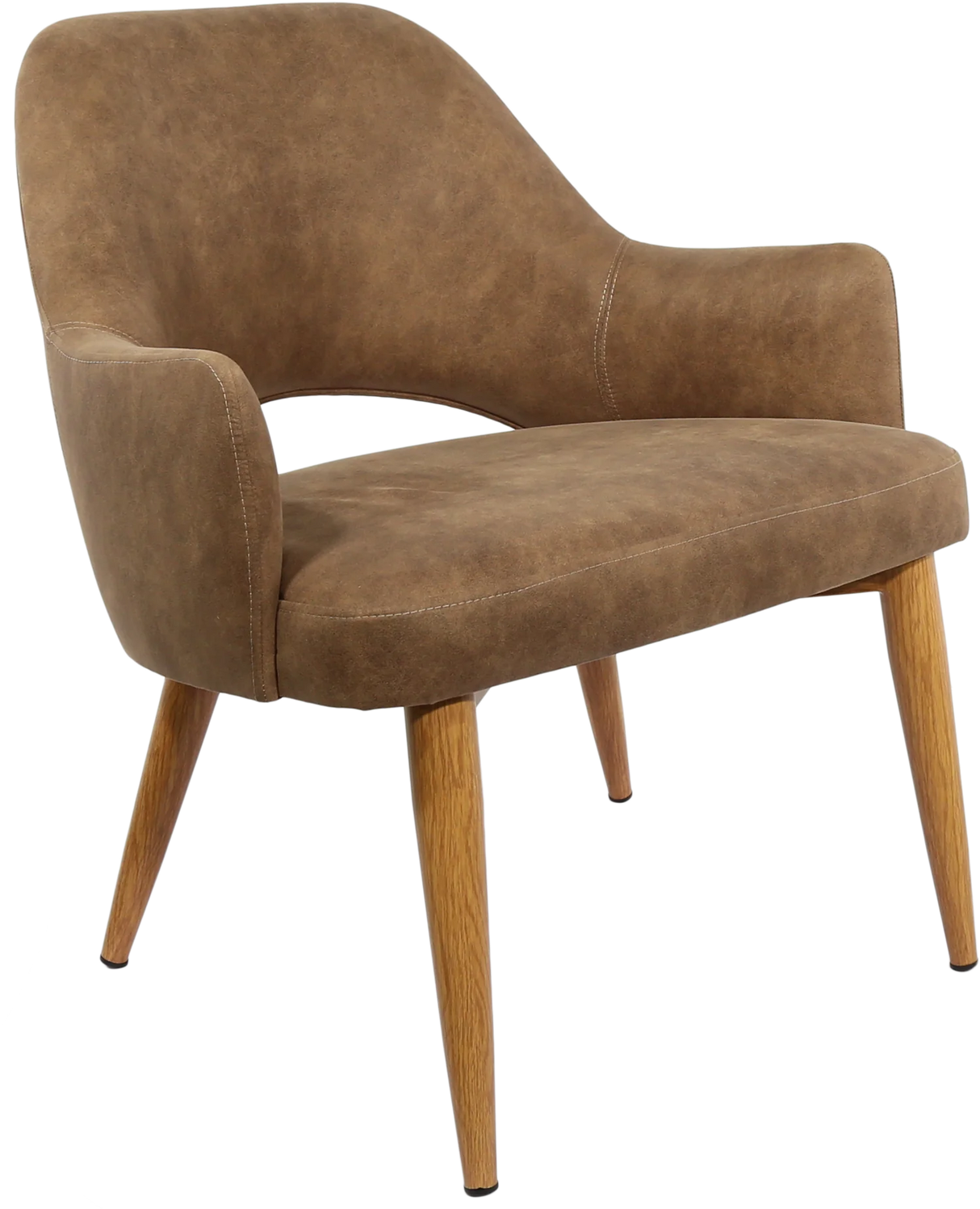 FL BonBon Vinyl Upholstered Timber Look Metal Legs Hospitality Chair