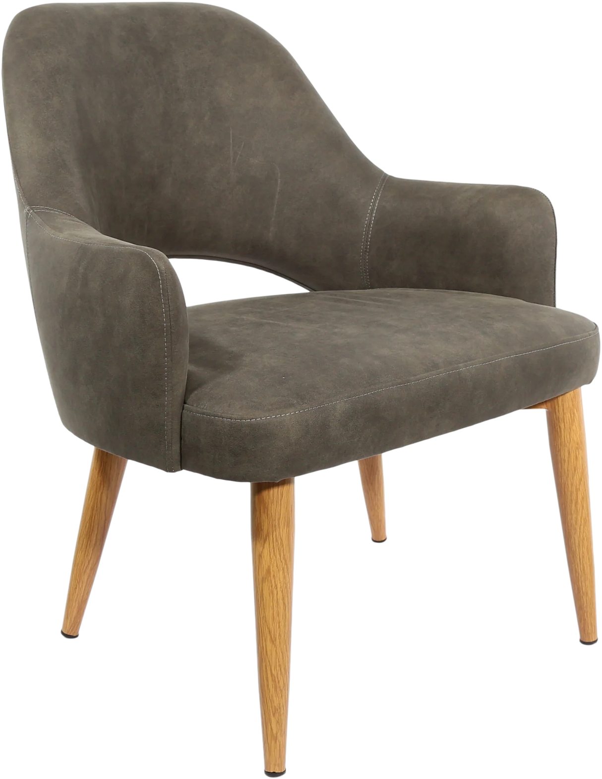 FL BonBon Vinyl Upholstered Timber Look Metal Legs Hospitality Chair