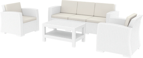 FL Monaco Hospitality Outdoor 3+1+1 Seater Lounge Set