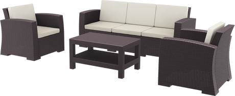 FL Monaco Hospitality Outdoor 3+1+1 Seater Lounge Set