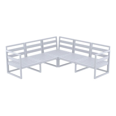 FL Mykonos Hospitality Outdoor 4 Seater Corner Lounge