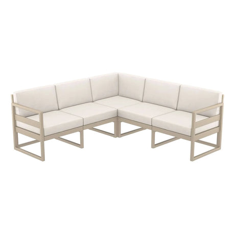 FL Mykonos Hospitality Outdoor Corner Lounge with Cushion