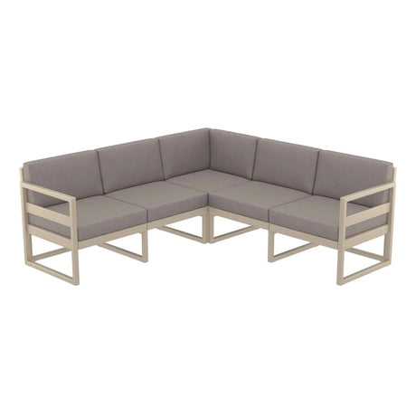 FL Mykonos Hospitality Outdoor Corner Lounge with Cushion