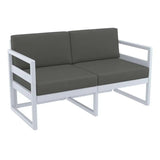 FL Mykonos Hospitality Outdoor 2 Seater Lounge with Cushion