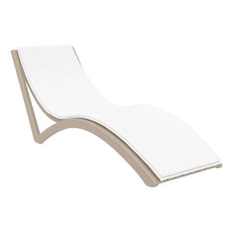 FL Slim Hospitality Stackable Sunlounger with Cushion