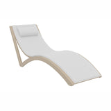 FL Slim Hospitality Stackable Sunlounger with Cushion & Pillow