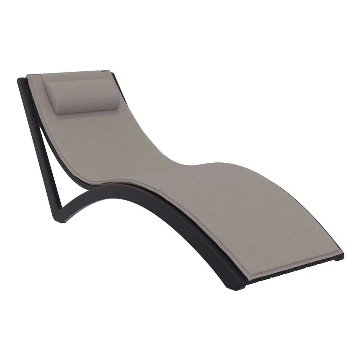 FL Slim Hospitality Stackable Sunlounger with Cushion & Pillow