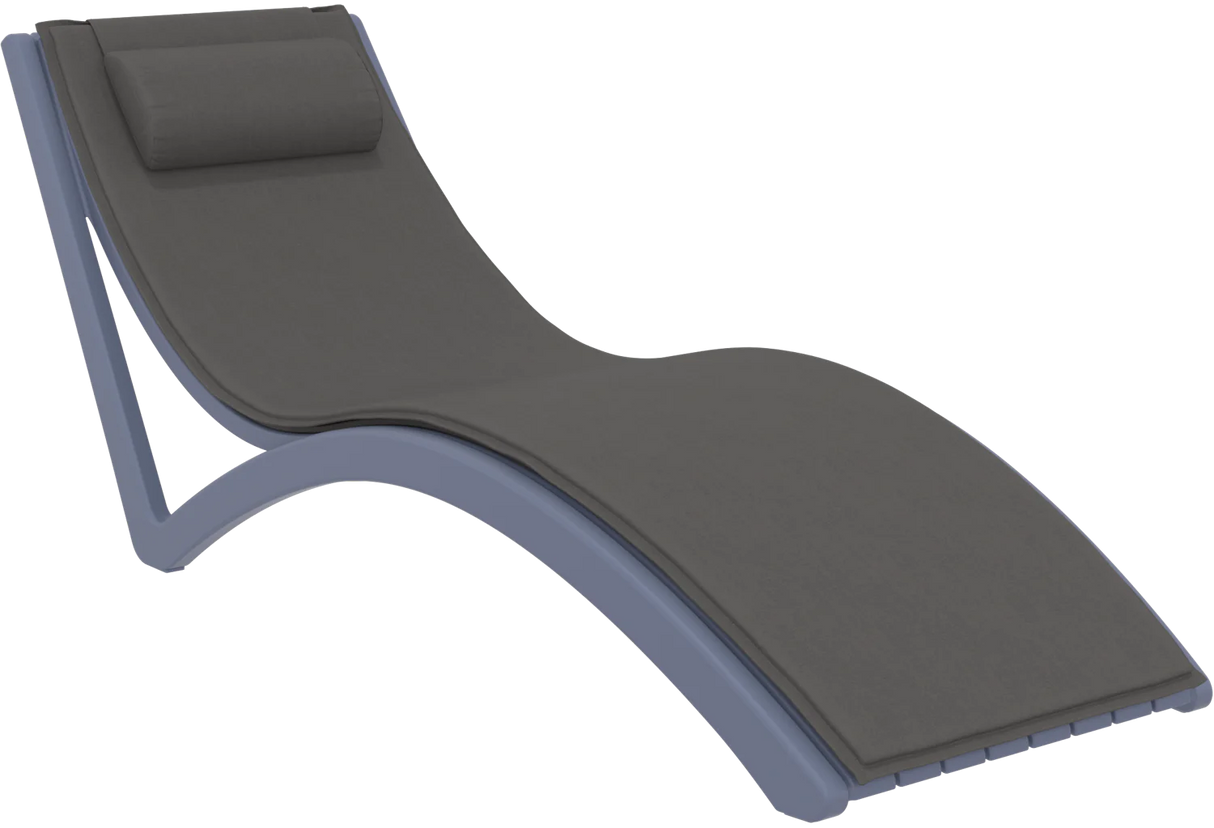 FL Slim Hospitality Stackable Sunlounger with Cushion & Pillow