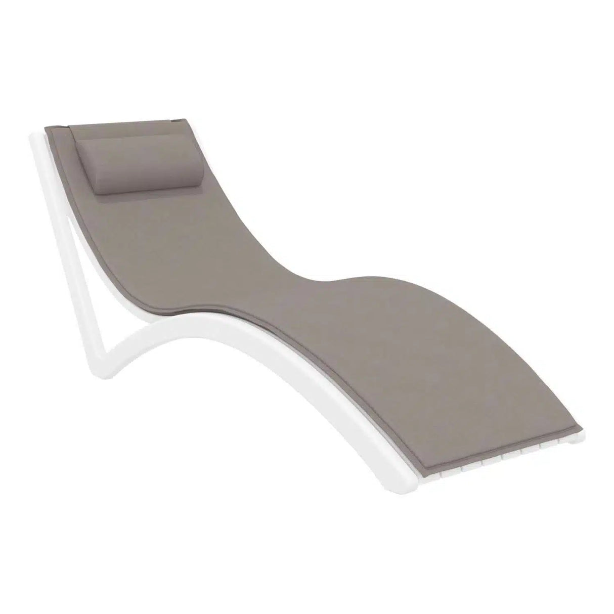 FL Slim Hospitality Stackable Sunlounger with Cushion & Pillow