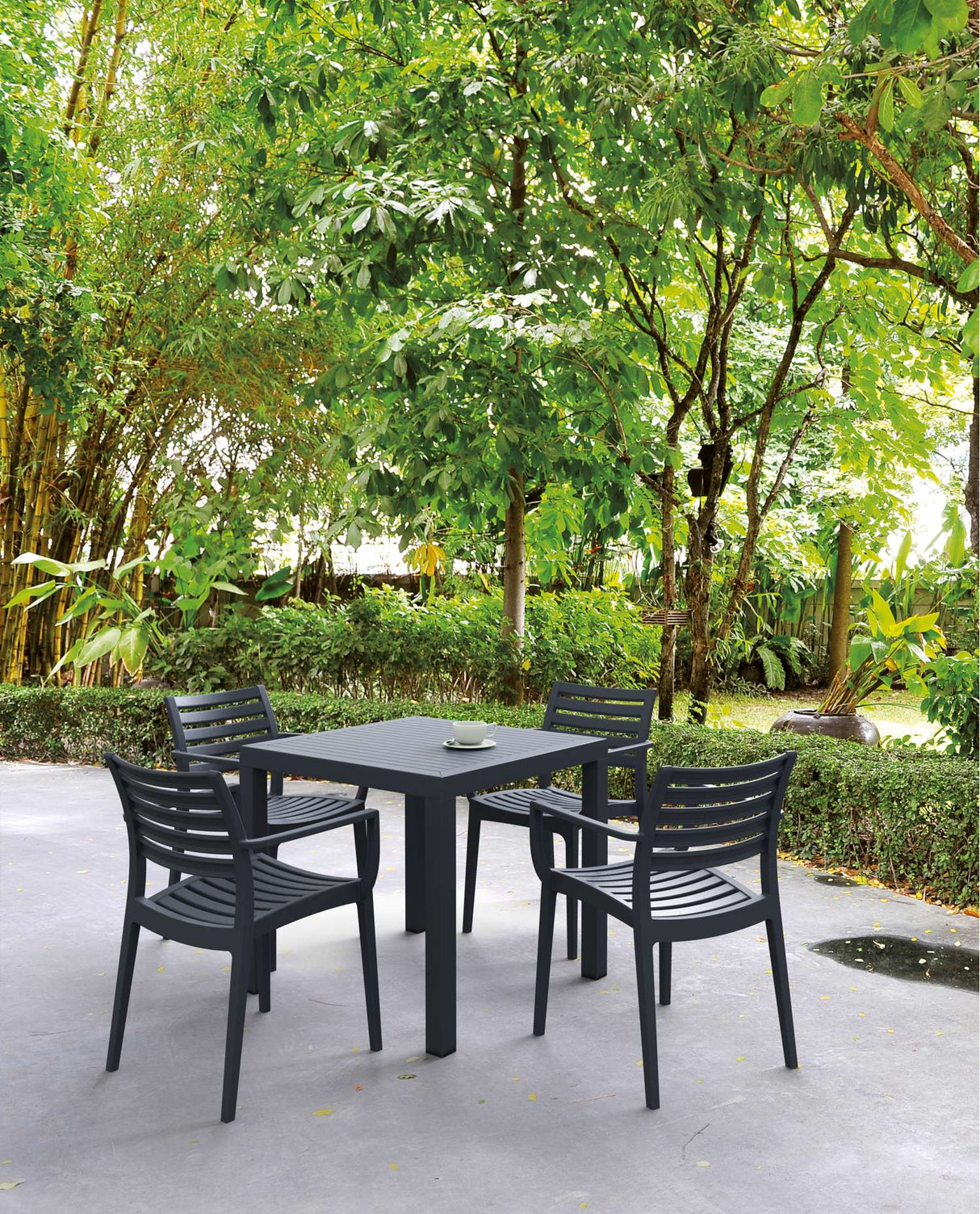 FL Ares 5 Piece Outdoor Dining Setting with Artemis Armchair